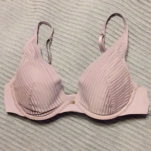 ThirdLove seamless stripe plunge bra